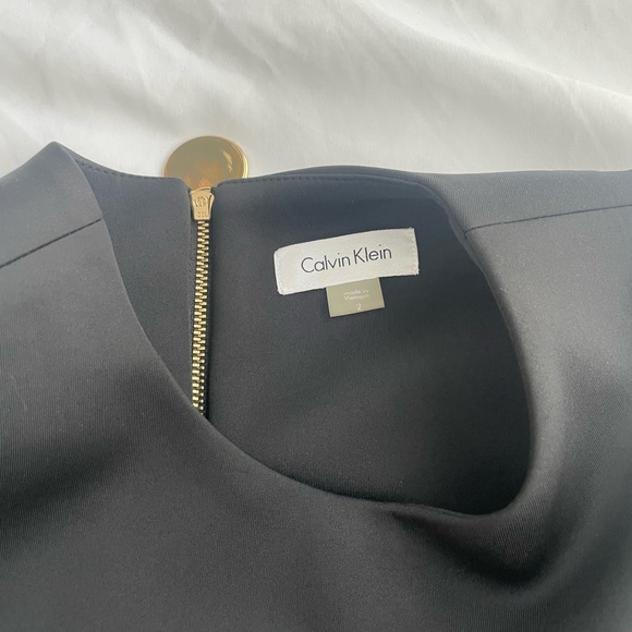 Calvin Klein A Line Black And White Dress - Picture 3 of 3